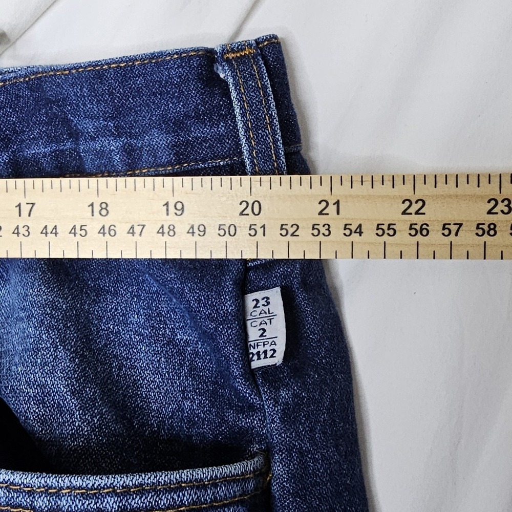 Tyndale Jeans 42X30 Mens Flame Resistant Dark Wash Denim Workwear USA 23/2/2112 - Picture 7 of 11